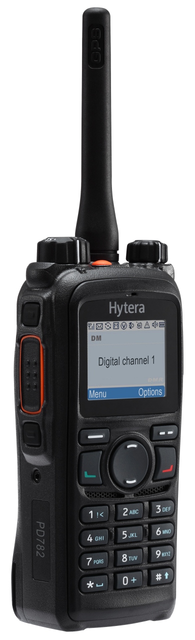 PD785G DMR-Handheld Radio, VHF, 66-88 MHz with GPS, with Mandown, 40 bit encryption (ARC4) according DMRA, 128/256 bit optional