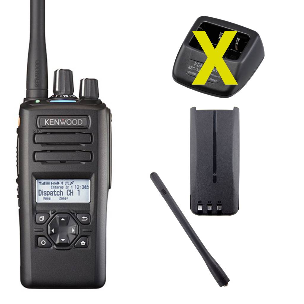 Kenwood NX-3200E2S7L6M VHF NXDN/DMR battery antenna NX-3000 series E2 display