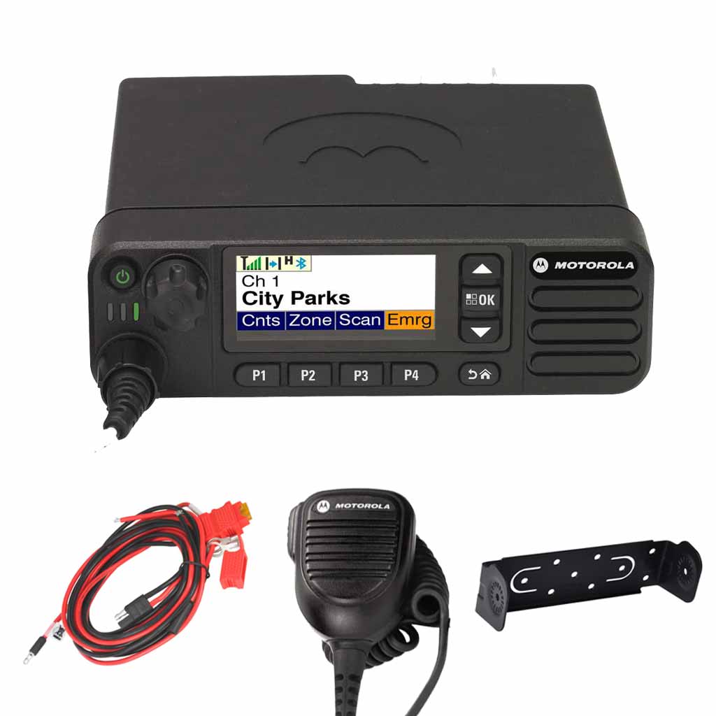 SET Motorola DM4601e WLAN Bluetooth GPS UHF 403-470MHz Mikrofon Montagewinkel MDM28QNN9RA2AN
