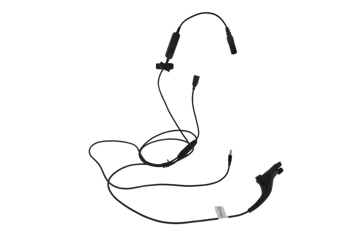 CoPacks Undercover-Kit Smart 2in1 Headset passend für Motorola MTP850S, MTP850FuG, MTP6550
