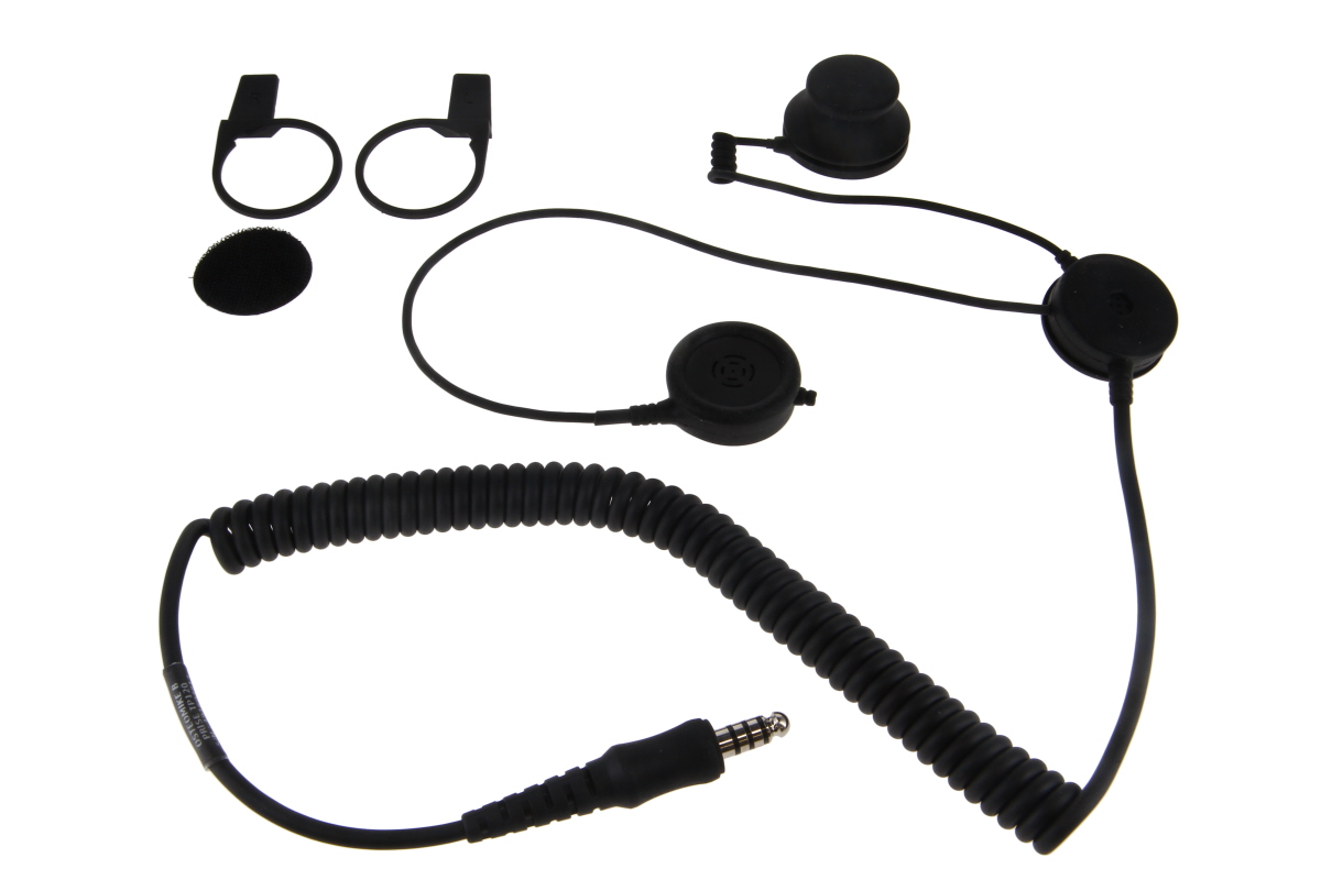 TITAN HUC2-ST Helmsprechgarnitur mit Schädeldecken mikrofon und zwei Lautsprechern