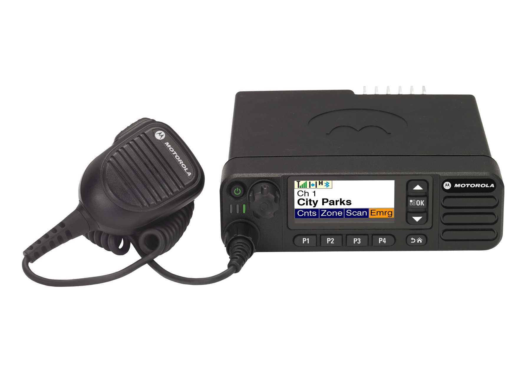 SET Motorola DM4601e WLAN Bluetooth GPS UHF 403-470MHz Microphone Trunnion MDM28QNN9RA2AN