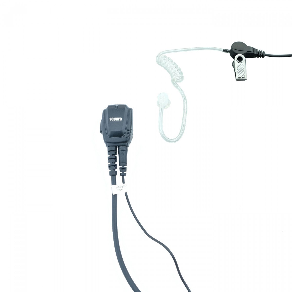 SEPURA 1-Leitungs-Garnitur mit Schallschlauch &amp; Mikrofon-PTT-Kombi, trennbar, für STP8/9000, SC20, SC21 300-01628
